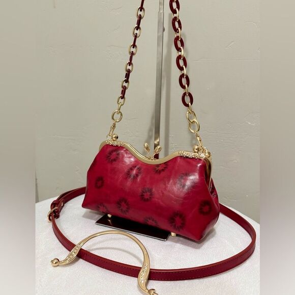 Multi Use Handmade Distressed Leather Purse, Vintage Style Kisslock Handbag - Picture 9 of 15